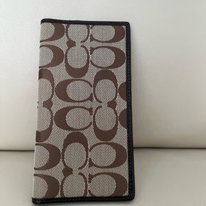 Coach checkbook cover